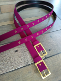 Custom Made Self Covered Belts+ Metal Buckle 2 cm,Client Fabric