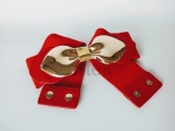 GLAMOUR gold bow elastic and faux leather belt is the best for events dresses 