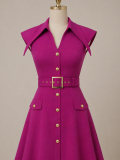 Custom Made Self Fabric Covered Belts +METALIC GOLD Buckle and Eyelets 5 cm whide interior