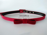 Custom Made Self Covered Belts + DONAU 2 cm Covered Buckle +Bow, Client fabric