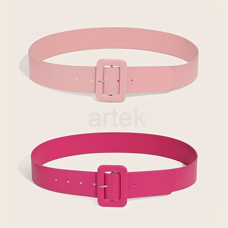 PU leather belt 5 cm whide covered buckle colorado, ARTEK factory