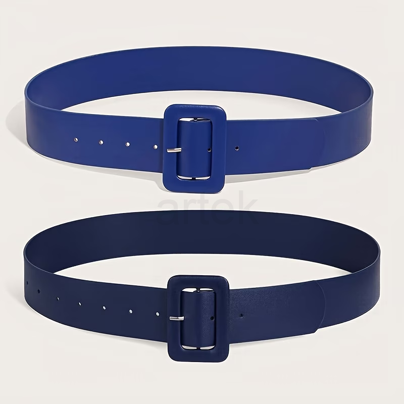 PU leather belt 5 cm whide covered buckle colorado, ARTEK factory