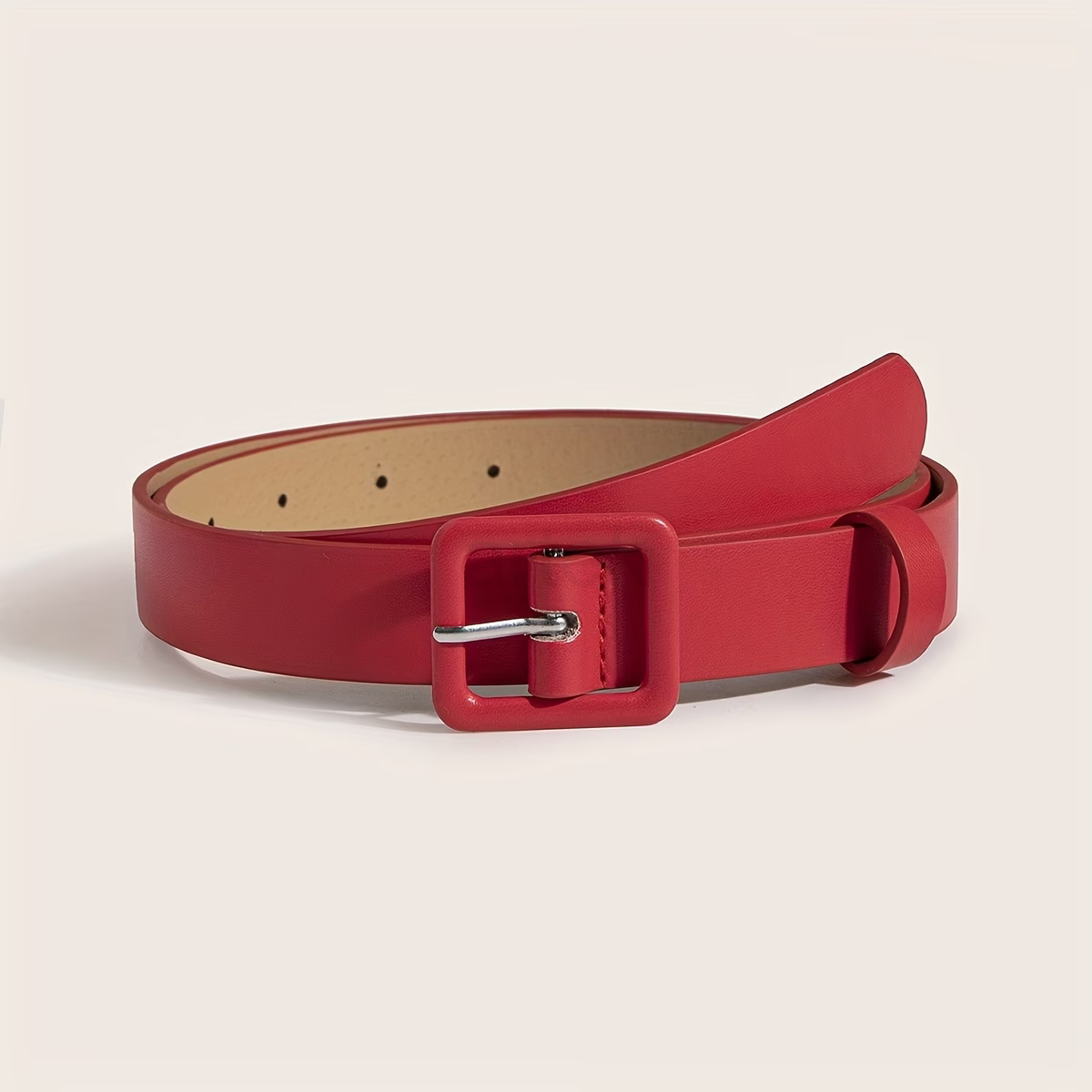 PU leather belt 2,5 cm whide covered buckle, ARTEK factory