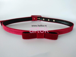 Custom Made Self Covered Belts + DONAU 2 cm Covered Buckle +Bow, Client fabric