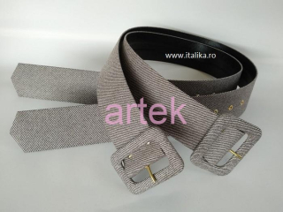 Custom Made Self Covered Belts Client Fabric + COLORADO 5 cm Covered Buckle